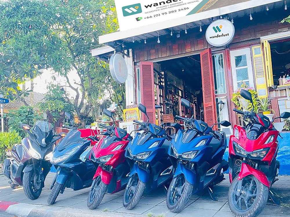 scooter for rent at phuket airport